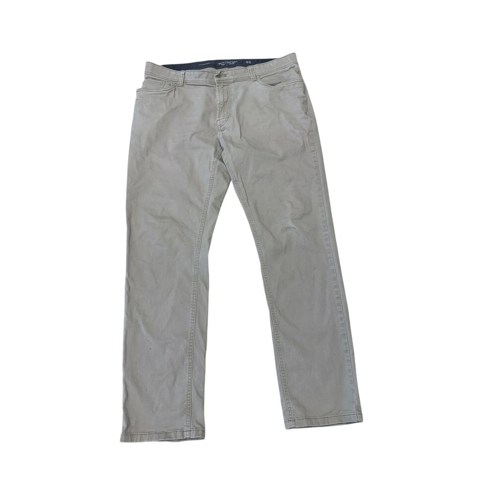Van Heusen Never Tuck Slim Fit Tan 5-Pocket Pants Size 34x32